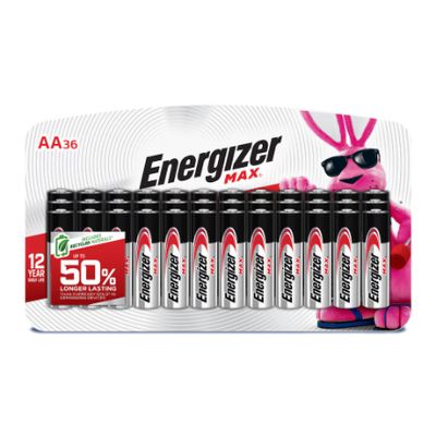 Energizer MAX AA Batteries, Alkaline, 36 Pack