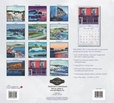 2027 Calendar Newfoundland Pine Ridge Art