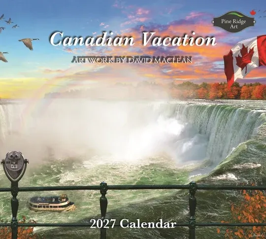 2027 Pine Ridge Art Calendar Canadian Vacation