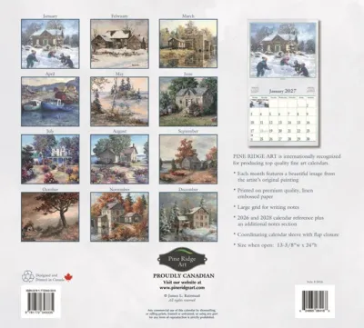 2027 Calendar Homestead Pine Ridge Art