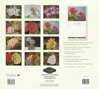 2027 Calendar Beauty In Bloom Pine Ridge Art