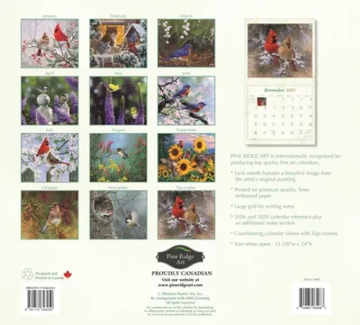 2027 Calendar Birds Of A Feather Pine Ridge Art