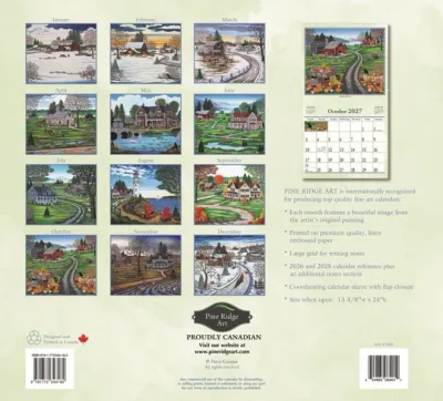 2027 Calendar Country Roads Pine Ridge Art