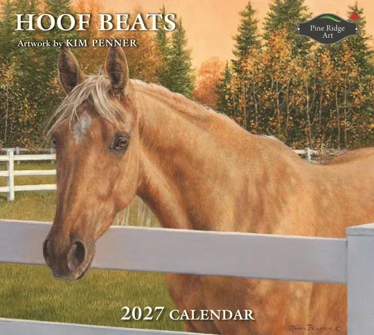 2027 Calendar Hoof Beats Pine Ridge Art