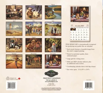 2027 Calendar By Gone Days Pine Ridge Art
