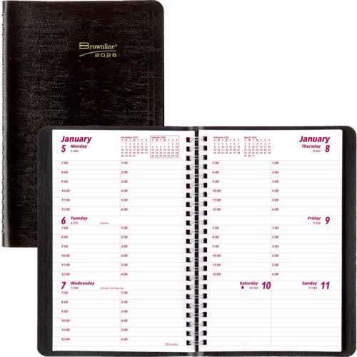 Brownline Essential Weekly Planner, 8" x 5" 2027