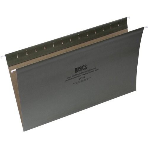 Basics Hanging Folders Legal Green,  8 1/2" x 14", Box of 50