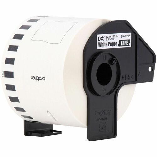 Brother Continuous Length White Film DK Tape, 2 7/16"  x 100' Thermal Roll
