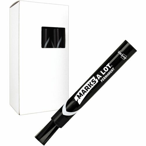 Avery Marks-A-Lot Large Chisel Tip Permanent Marker, Black, Single