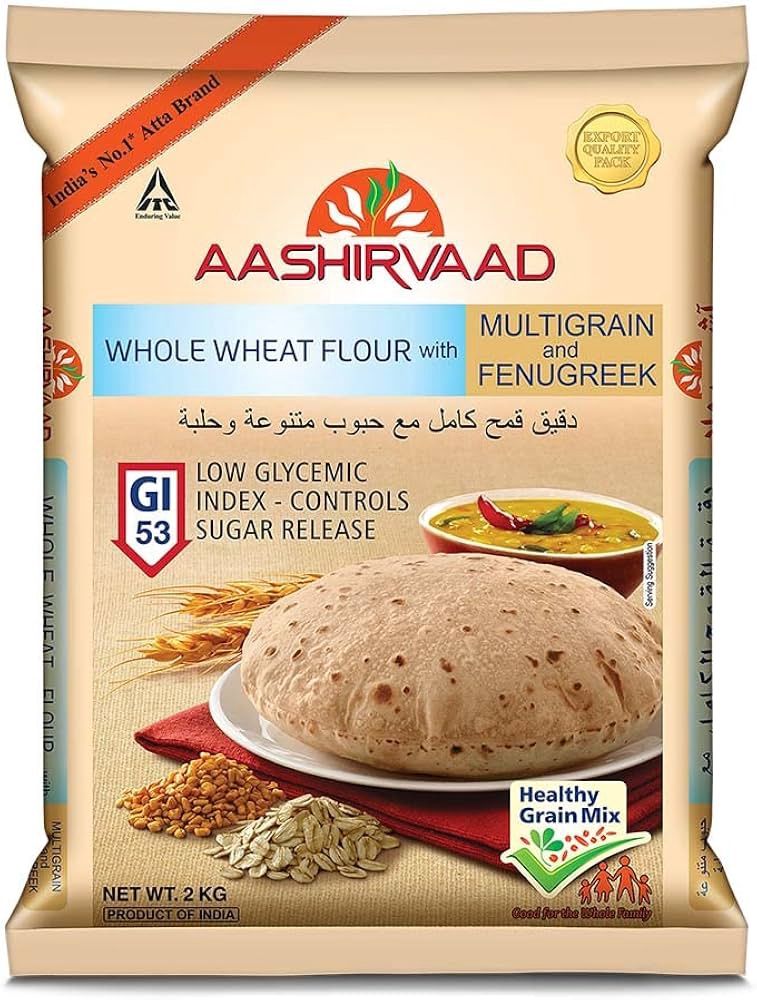 Aashirvaad Whole Wheat Multigrain with Fenugreek 10lb