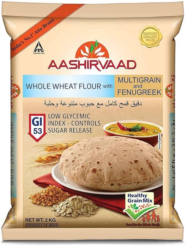 Aashirvaad Whole Wheat Multigrain with Fenugreek 10lb