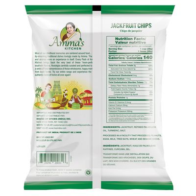 Amma's Kitchen Jack Fruit Chips 200g