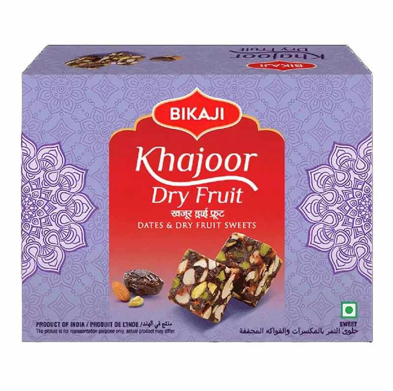 Bikaji Khajoor Dry Fruit Burfee 250g