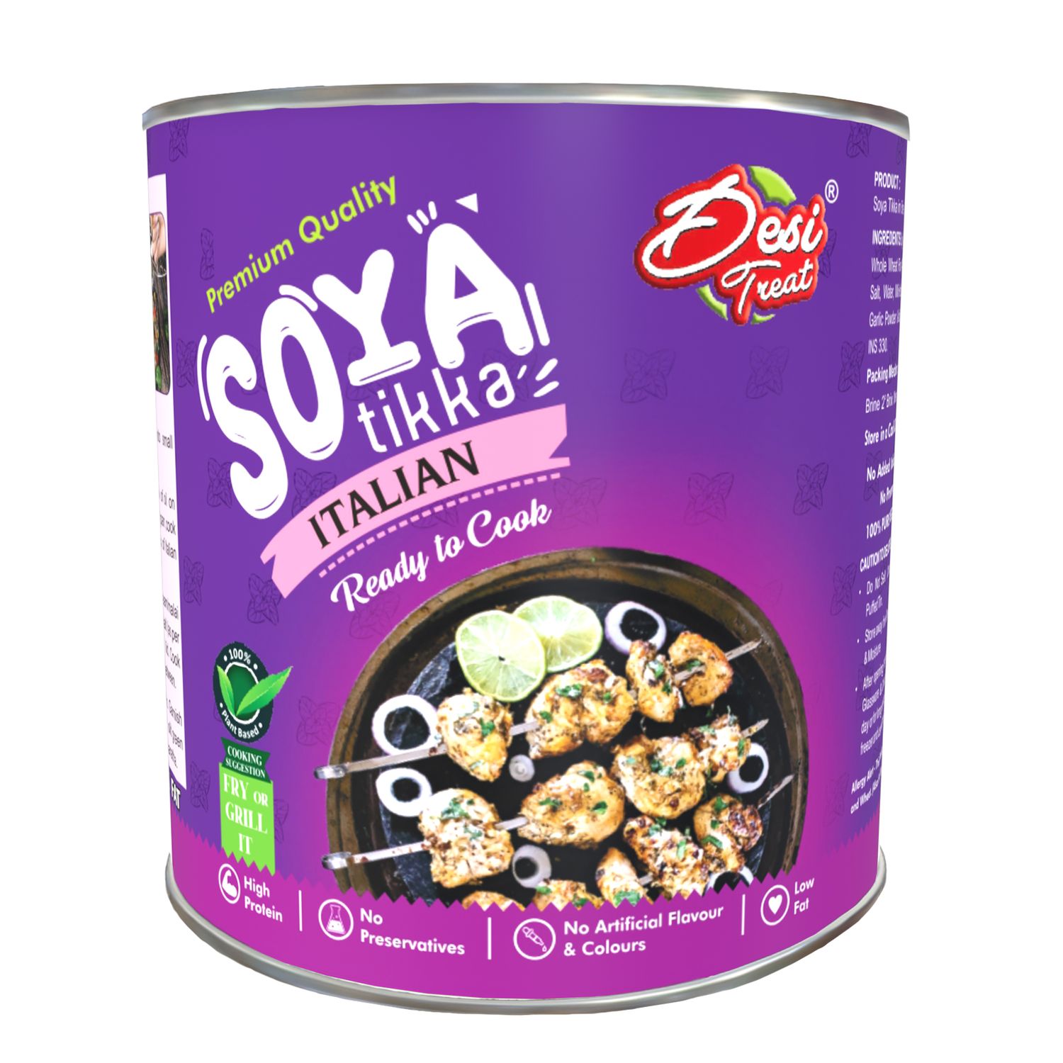 Desi Soya Tikka Italian 800g