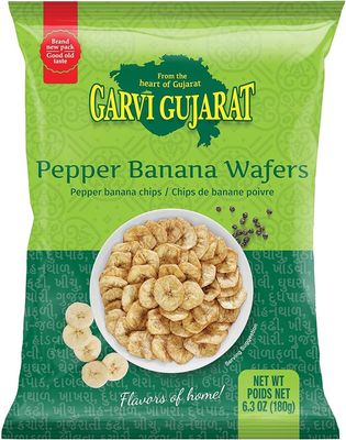 Garvi Gujarat Pepper Banana Chips 180g