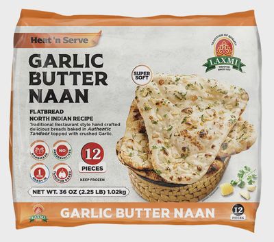 Lx Garlic Butter Naan 12pcs