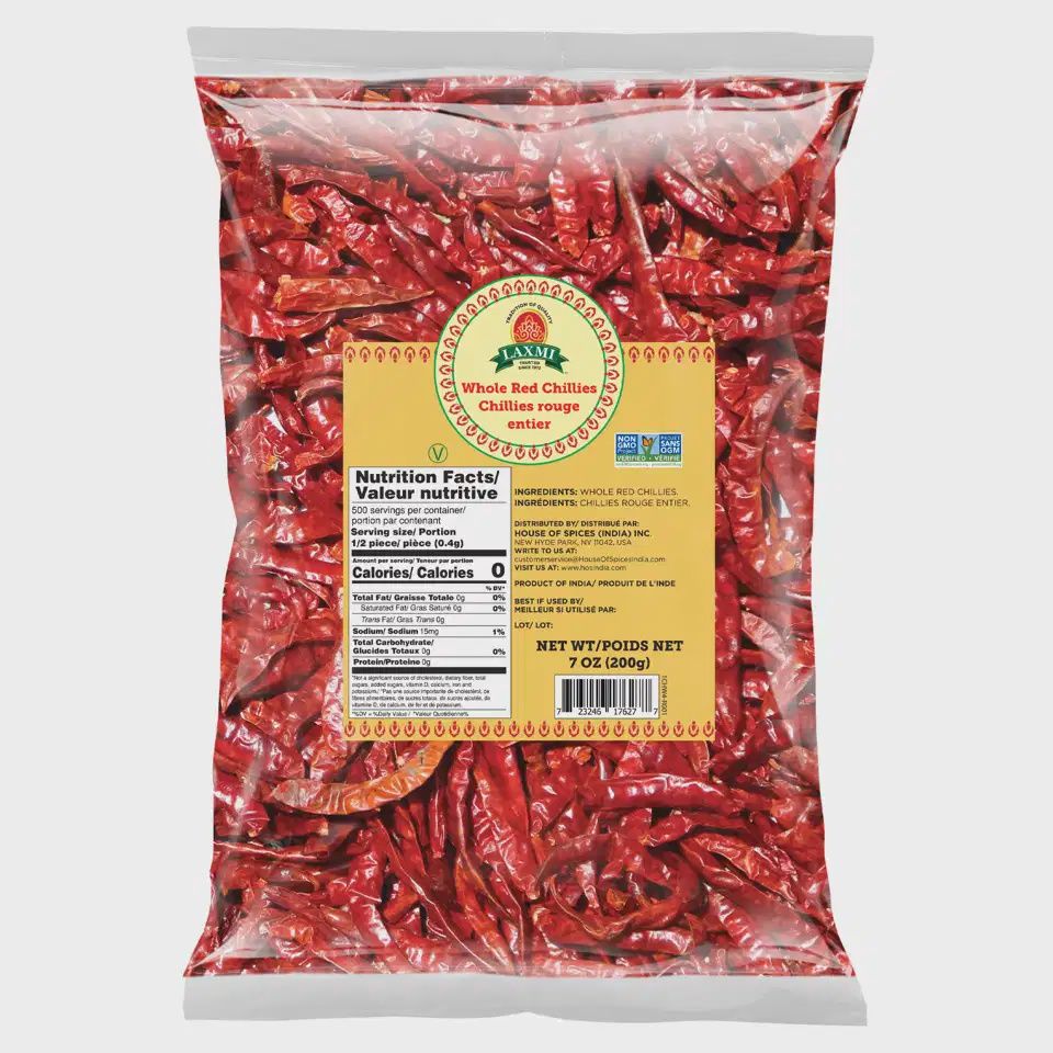 Lx Whole Red Chilies 200g