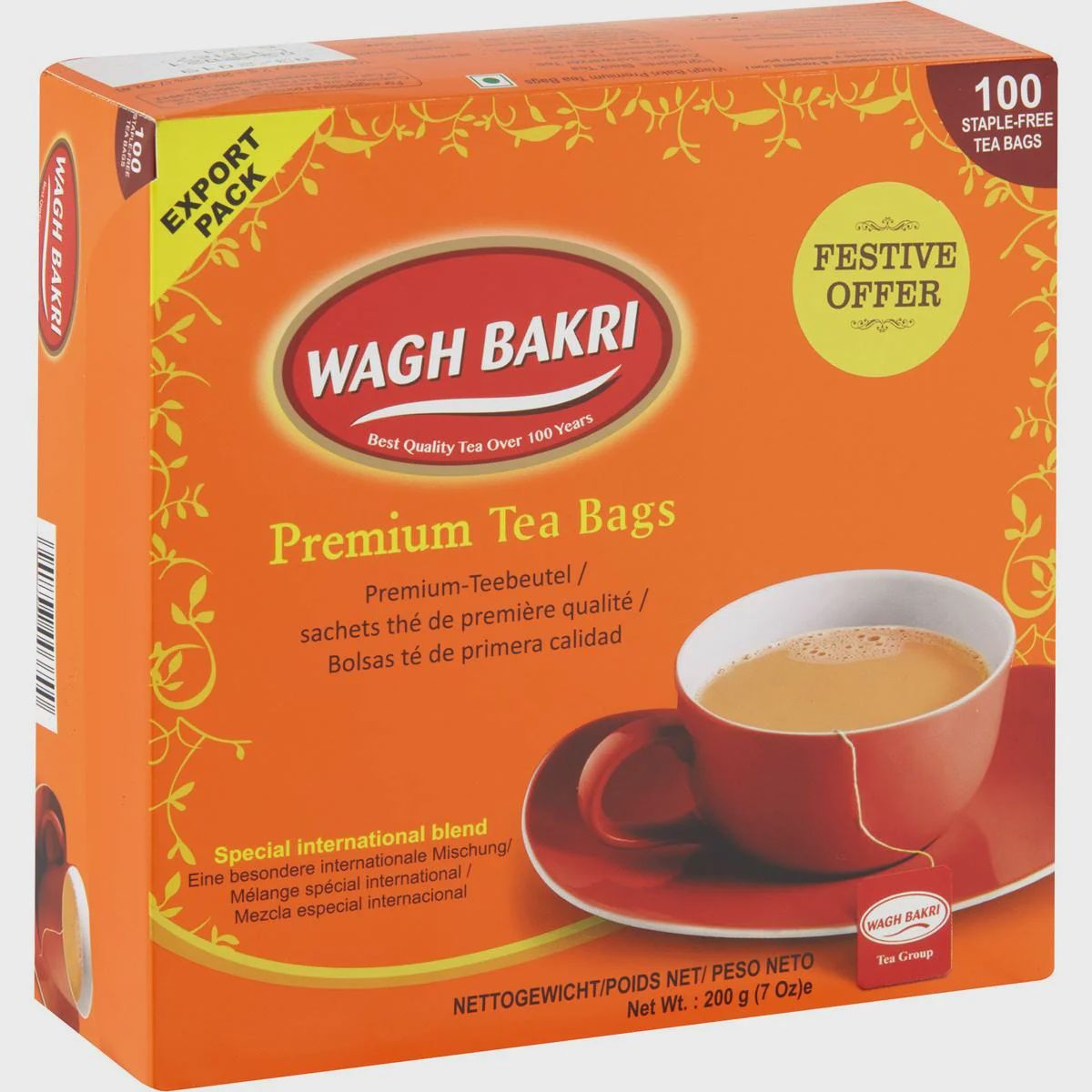 Wagh Bakri tea bags 100