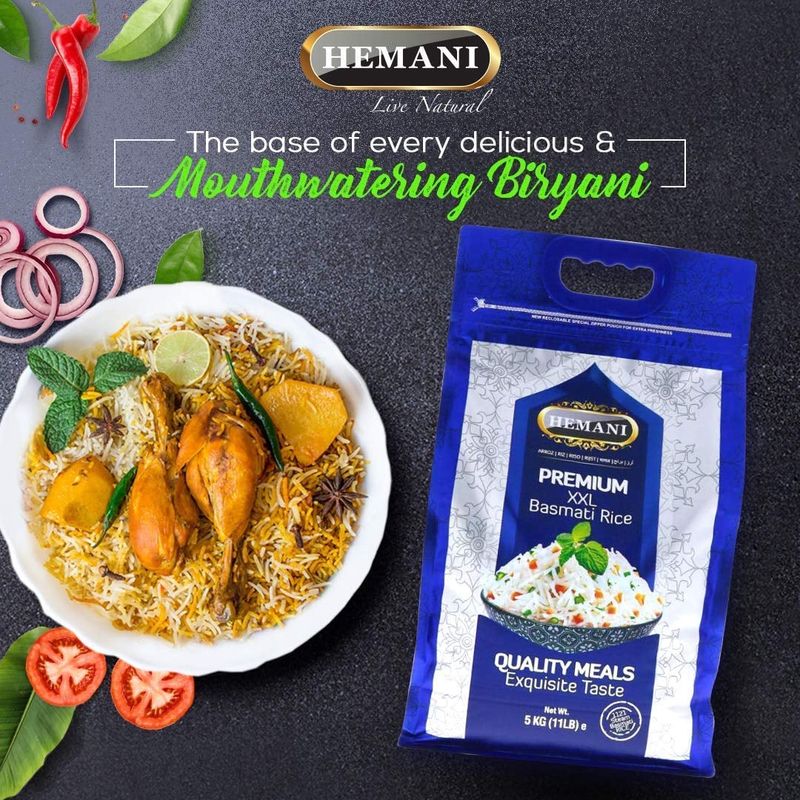 Hemani Premimum XXL Basmati Rice 11lb