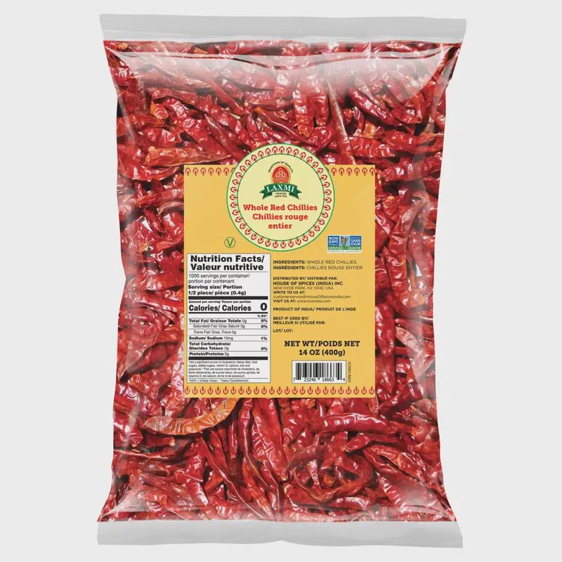 Lx Whole Red Chilies 400g