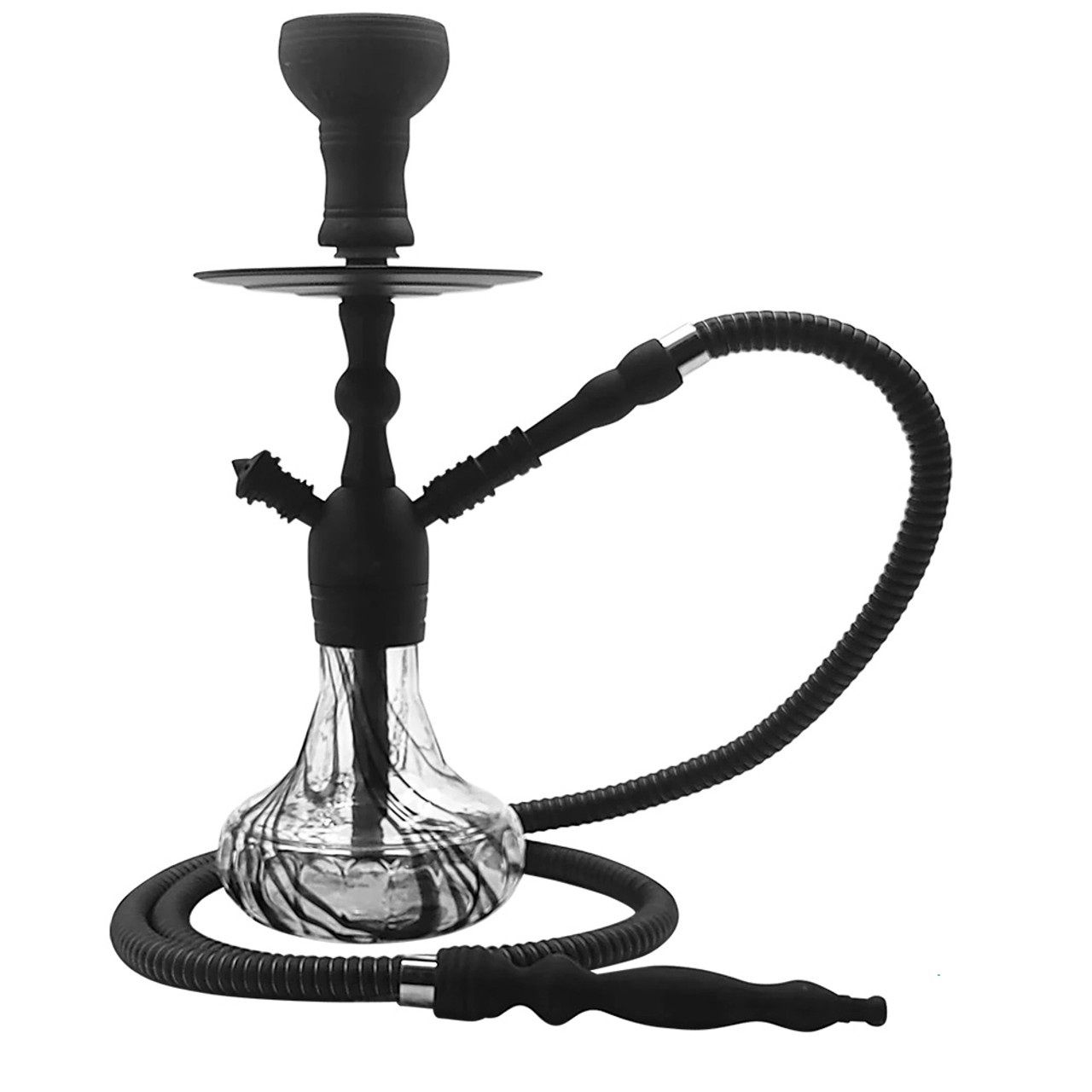 Pharaohs Spirit 16 Inch Single Hose Hookah, Colour: Ink