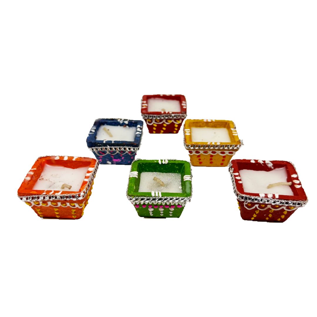 Square Diya 24 pcs