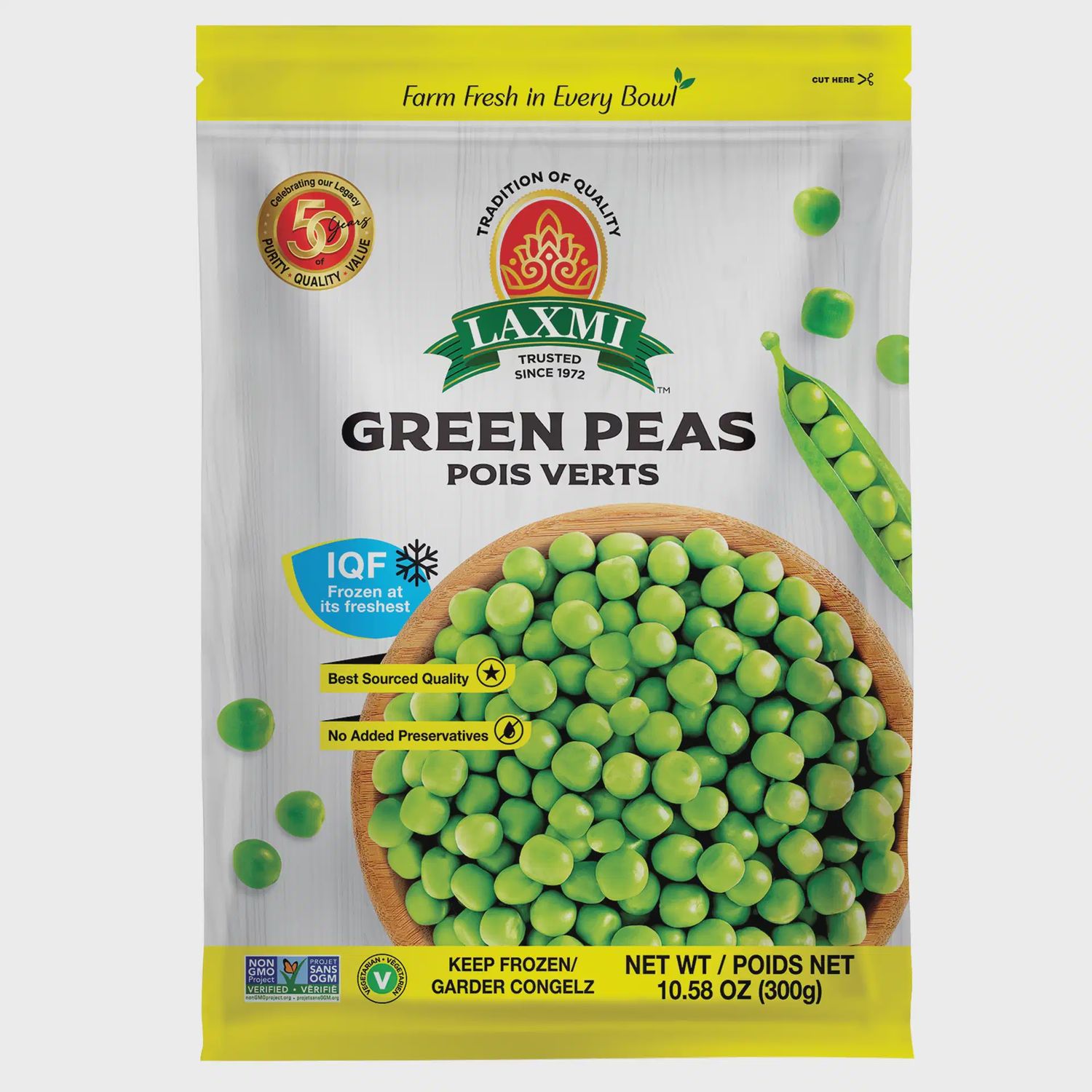 Lx Green Peas (indian) Frozen 300g