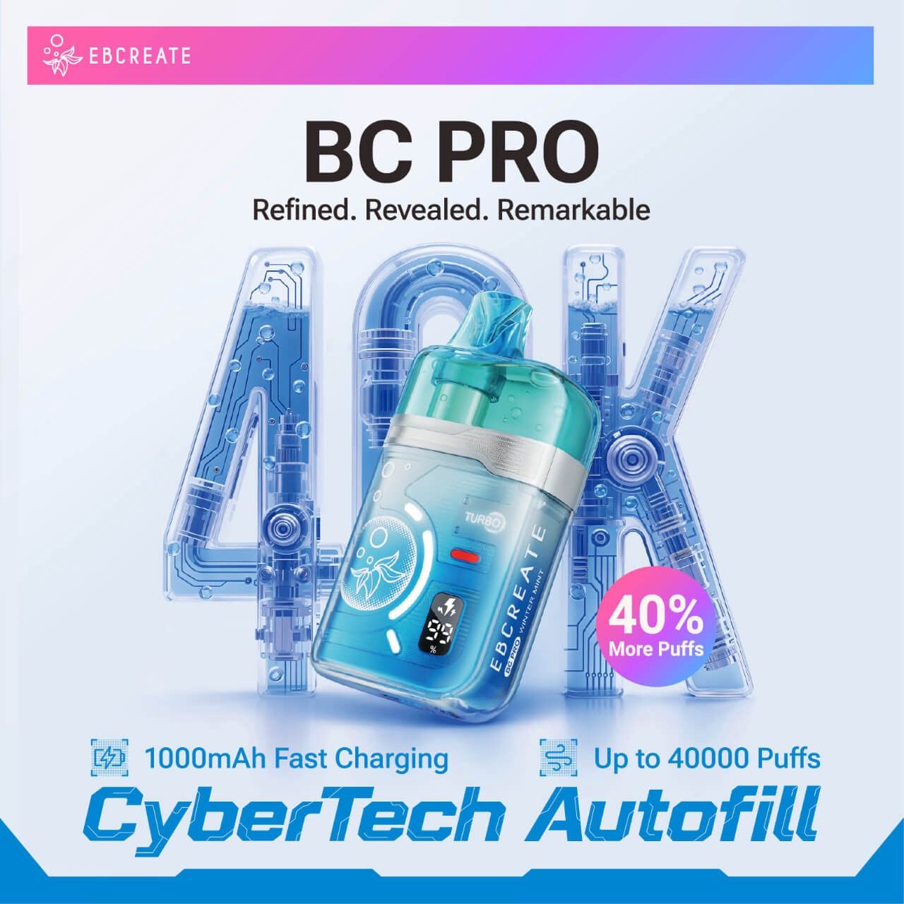 EBCREATE BC Pro 40K Puff Disposable