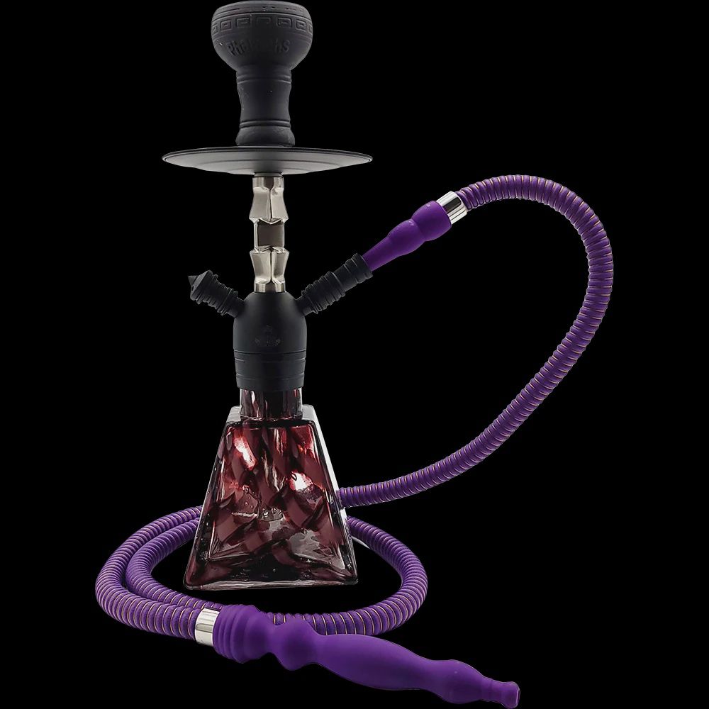 Pharaohs Aztec Single Hose Hookah - 16 Inch, Colour: Aurora
