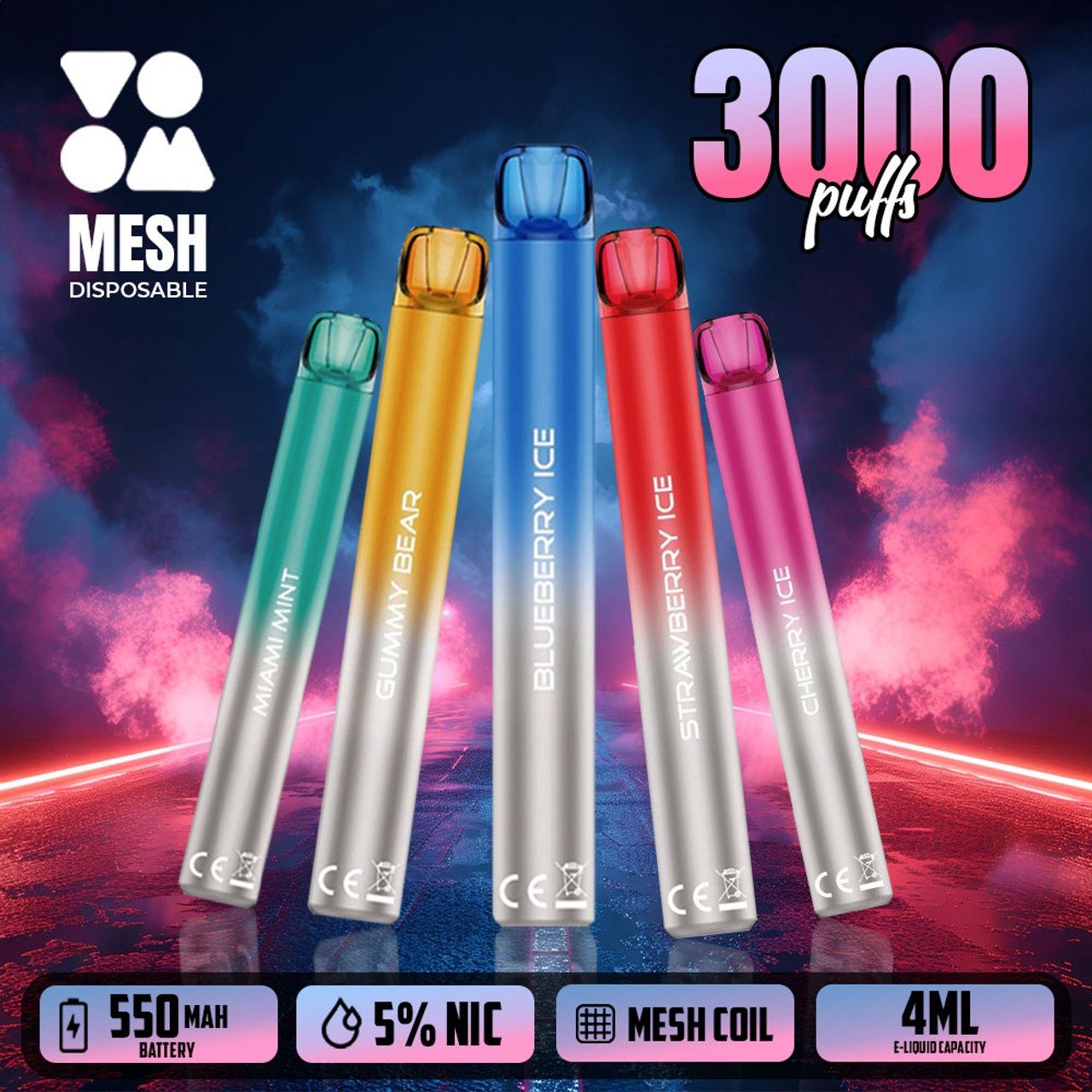 Voom Mesh 3000 Puff Disposable