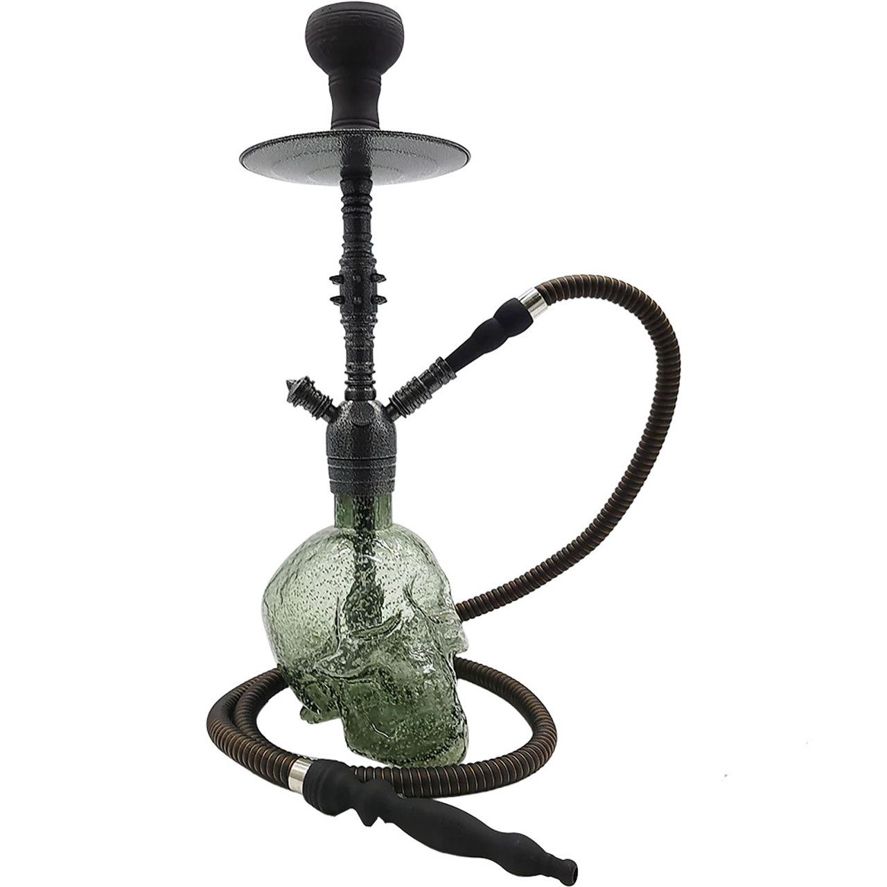 Pharaohs Skull 21 Inch Single Hose Hookah, Colour: Smoke