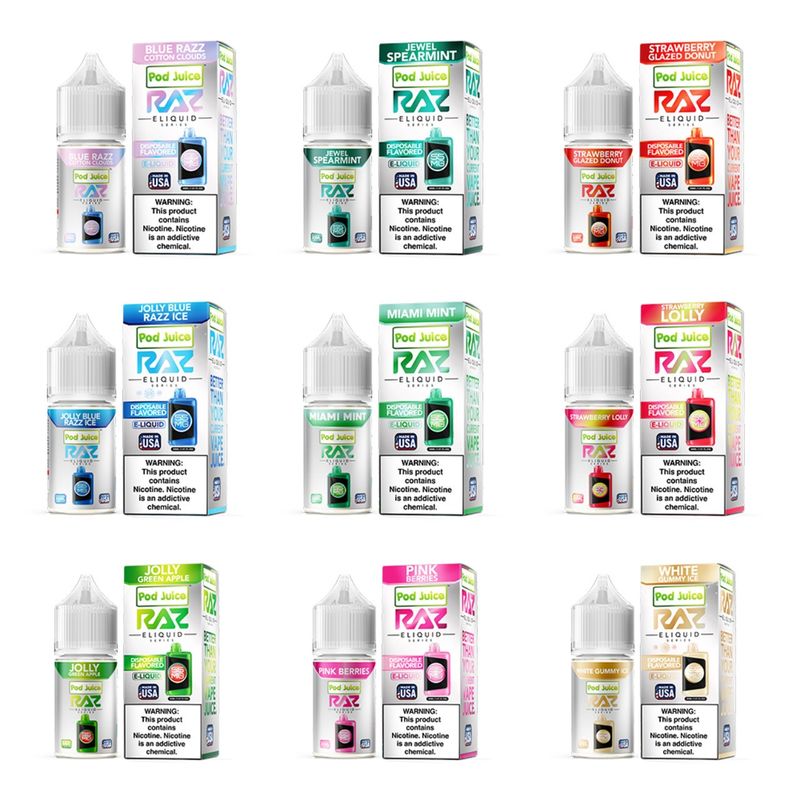 Pod Juice x RAZ Salt E-Juice 30ml