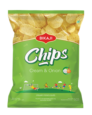 Bikaji Chips Cream &amp; Onion
