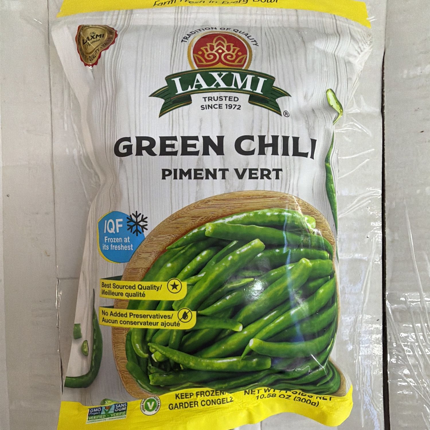 Lx Green Chillies Frozen 300g