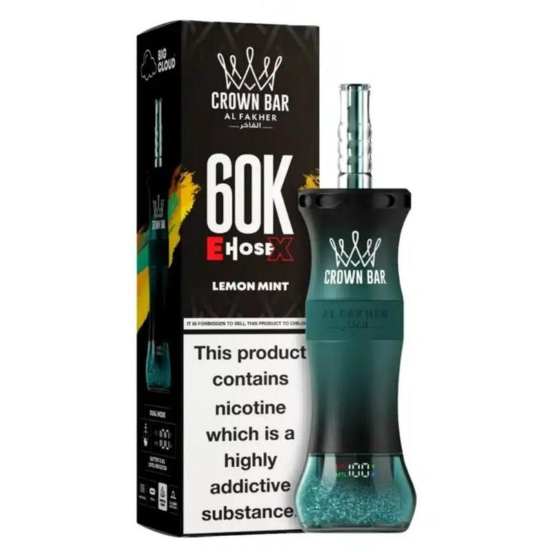 Al Fakher Crown Bar E Hose X 60K Puff Disposable