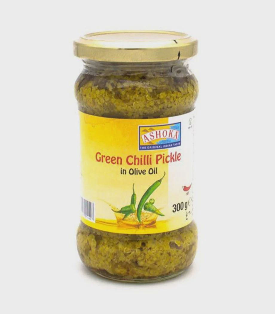 Ashoka Green Chilli Pickle in Olive Oil 300g