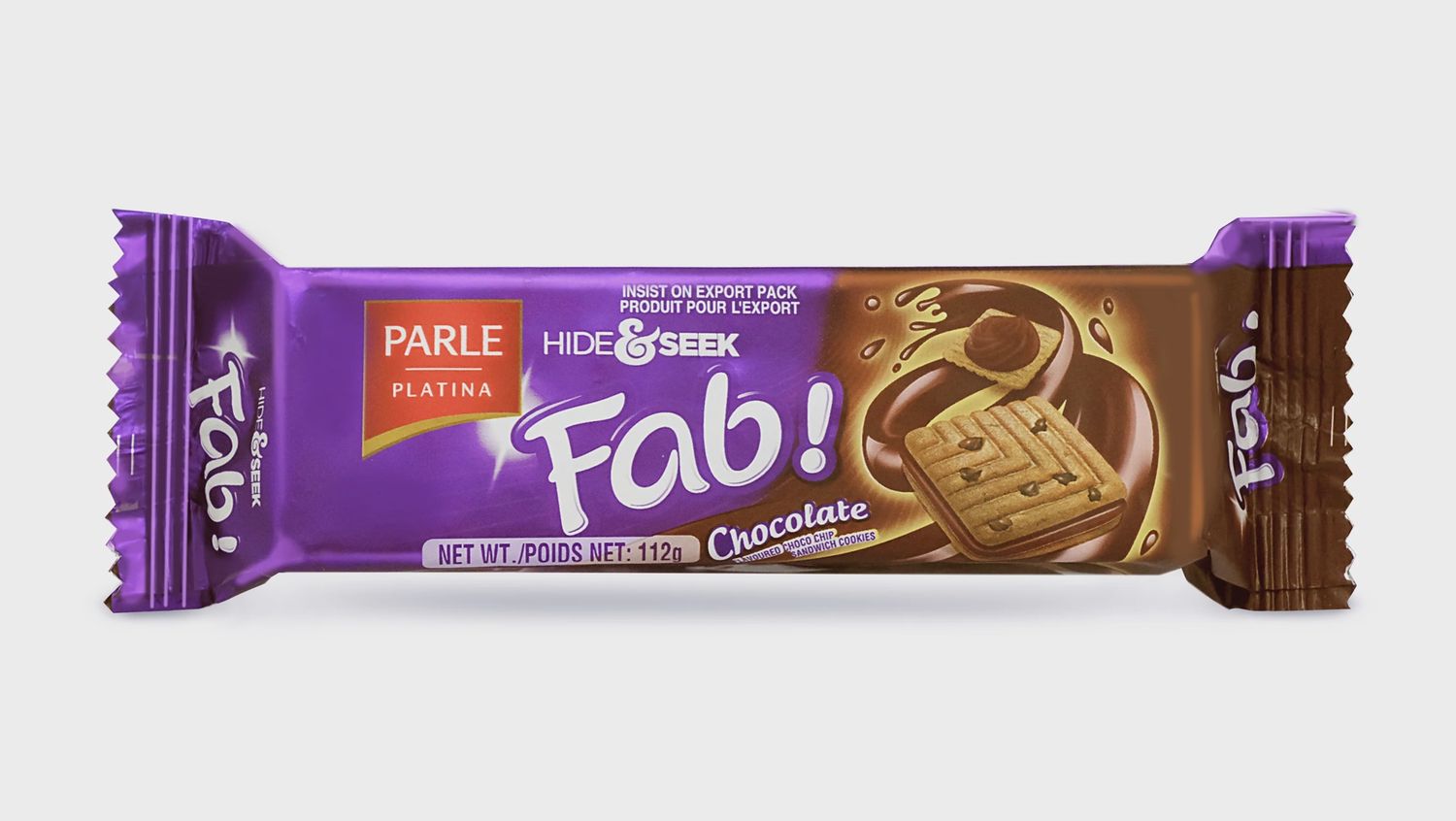 Parle Hide &amp; Seek Fab Choclate 112g