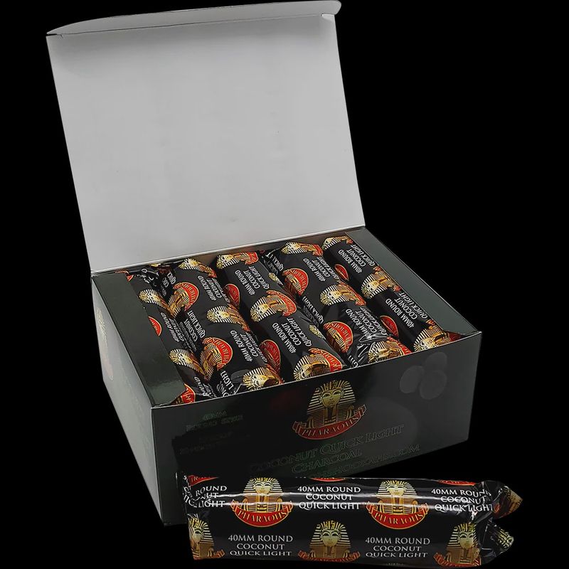 Pharaohs Coconut Quick Light Charcoal 40mm