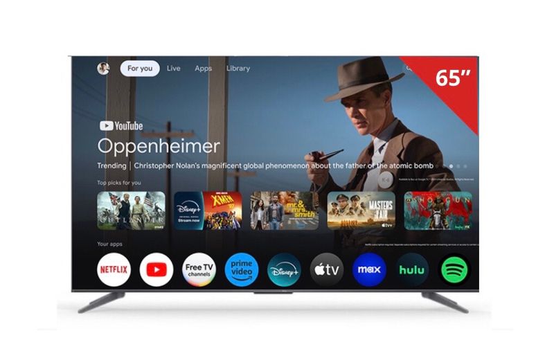 TCL 65” QLED GOOGLE Smart TV - 65S546