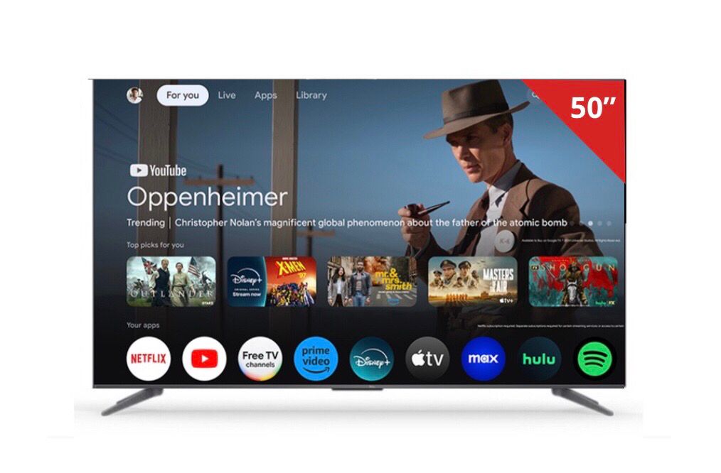 TCL 50” QLED GOOGLE Smart TV - 50S546