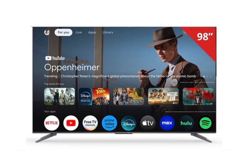 TCL 98” QLED GOOGLE Smart TV - 98Q770G