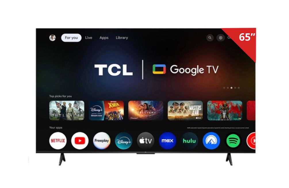 TCL 65” 4K UHD GOOGLE Smart TV - 65S452