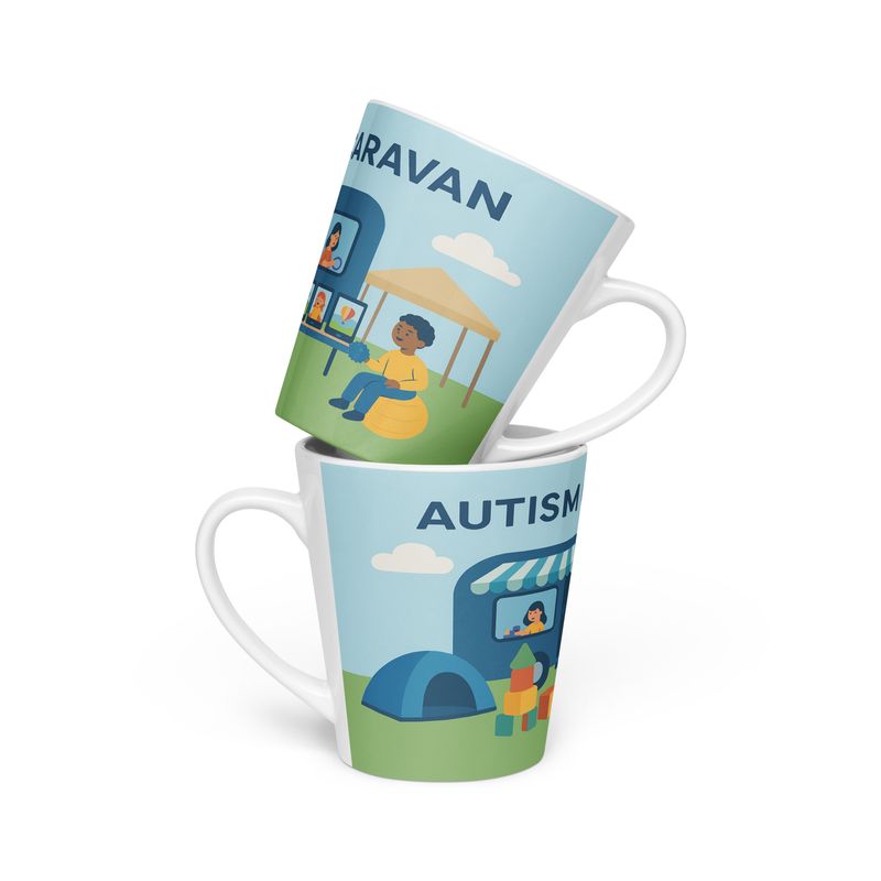 Autism Caravan Latte mug