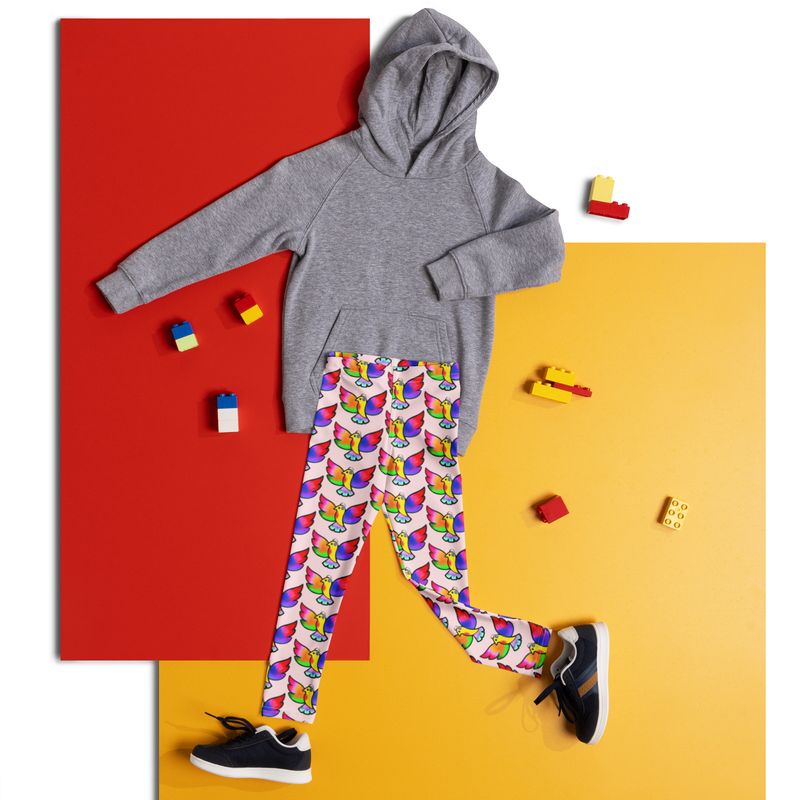 Fly Like A Bird Autism Caravan Kid&#39;s Leggings by iServalan at Blink Friction