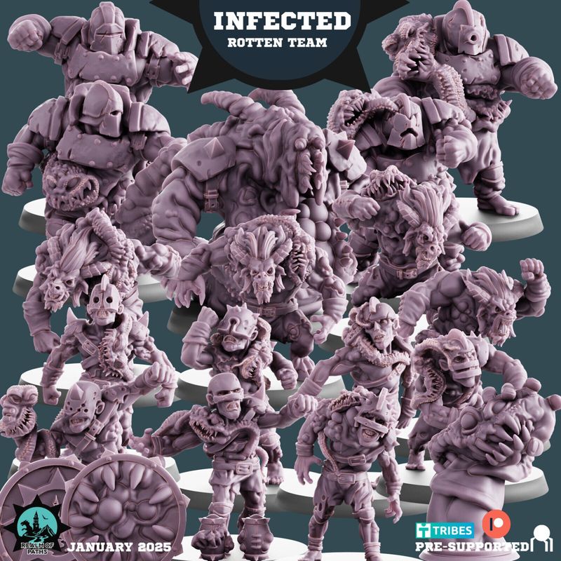 infected rotten team  - 32mm