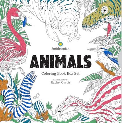Animals: Smithsonian Coloring Box Set