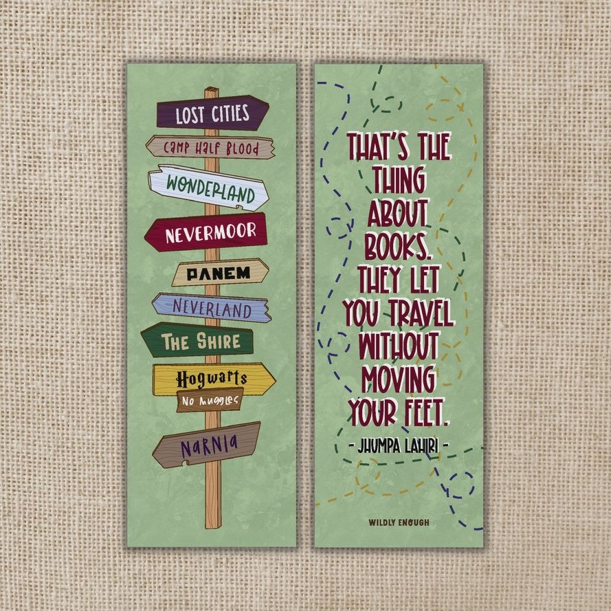 Fictional Places Bookmark