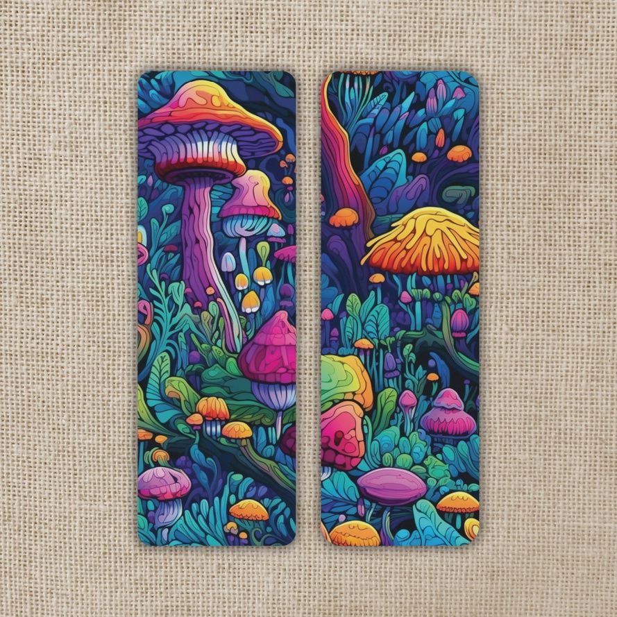 Psychedelic Mushroom Bookmark