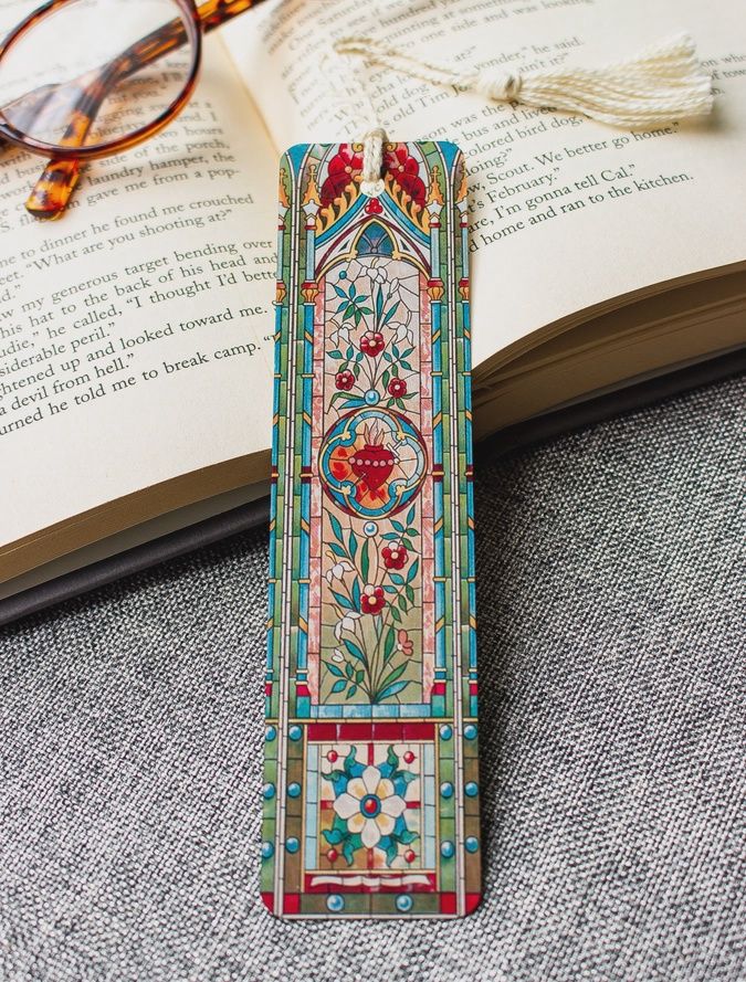 Stained  Glass Heart Bookmark