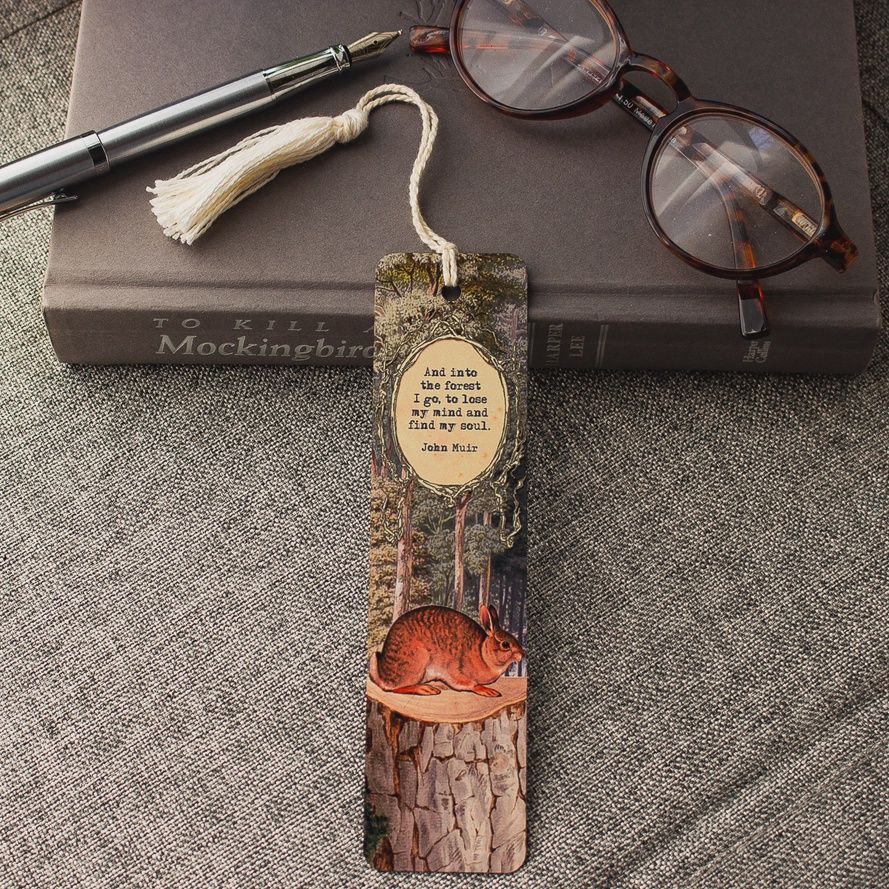 Woodland Quote- John Muir Bookmark